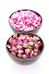 Image showing rose bath salt 