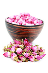 Image showing rose bath salt