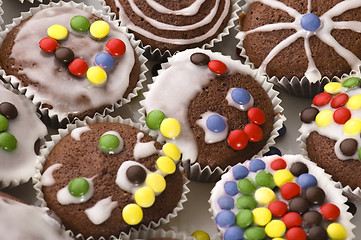 Image showing first chocolate muffins