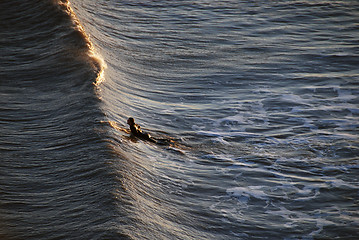 Image showing Surfer in Galveston, Texas, 2008