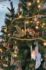 Image showing Christmas Decorations, Tuscany, Italy