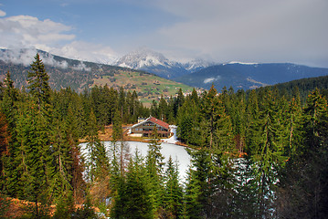 Image showing Alps Winter, Dolomites, Italy, 2007