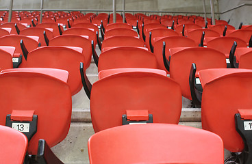 Image showing stadium seats