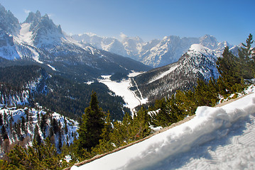 Image showing Alps Winter, Dolomites, Italy, 2007