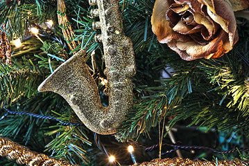 Image showing Christmas Decorations, Tuscany, Italy