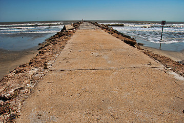 Image showing Jetty in Galveston, Texas, 2008