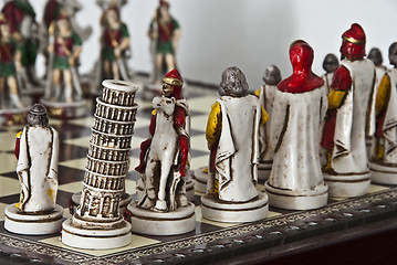 Image showing Chess Christmas Decorations, Tuscany, Italy