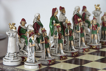 Image showing Chess Christmas Decorations, Tuscany, Italy