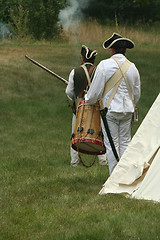 Image showing Off to Battle--Revolutionary War Reenactment