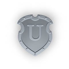 Image showing shield with letter U