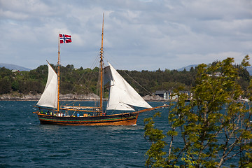 Image showing Old sailing vessel 