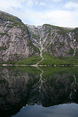 Image showing Fjord & Mountain