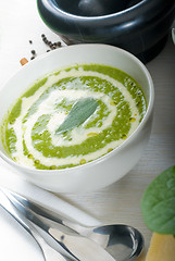 Image showing spinach soup