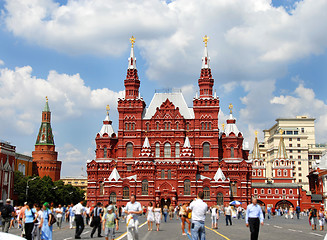 Image showing Building of Historical Museum on Red Square in Moscow