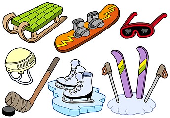 Image showing Winter sports collection