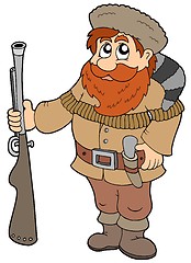 Image showing Cartoon trapper