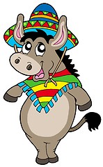 Image showing Dancing Mexican donkey