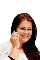 Image showing Phone call - Young woman on mobile phone