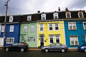 Image showing Colorful houses in St. John's