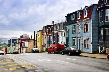 Image showing Colorful houses in St. John's