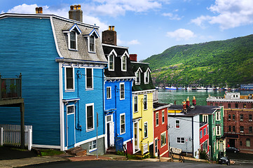 Image showing Colorful houses in St. John's