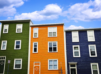 Image showing Colorful houses in St. John's