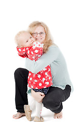 Image showing Little girl in studio