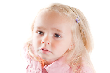 Image showing Little girl in studio