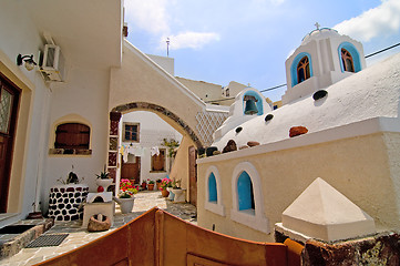 Image showing Santorini beautiful buildings