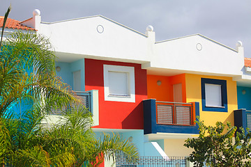 Image showing Colored houses in Tenerife