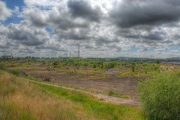 Image showing Empty parcel for Baltic Arena football stadium