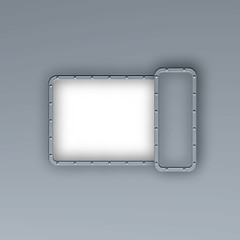 Image showing metal frame border background