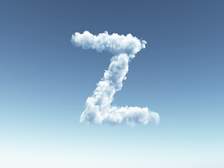 Image showing cloudy letter z