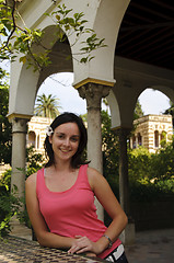 Image showing Young teenage girl smiling