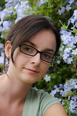 Image showing Young girl with glasses