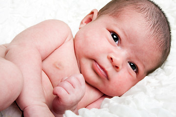 Image showing Cute infant closeup
