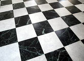 Image showing Checked floor