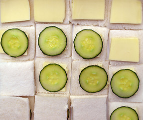 Image showing Cucumber sandwich