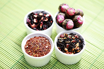 Image showing Various Tea Leaves