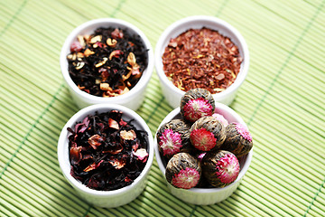 Image showing Various Tea Leaves