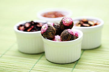 Image showing Various Tea Leaves