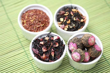 Image showing Various Tea Leaves