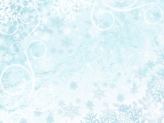 Image showing Background with snowflake