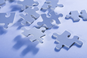 Image showing Jigsaw Piece with Dramatic Light