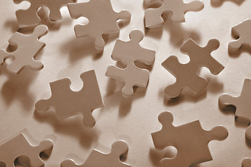 Image showing Jigsaw Piece with Dramatic Light