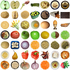 Image showing Food collage isolated