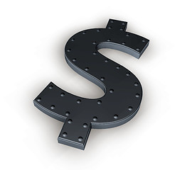 Image showing metal dollar symbol