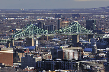Image showing Jacques Cartier bridge, Montreal.