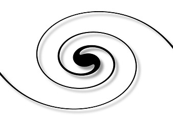 Image showing Spiral White