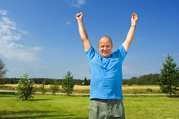 Image showing Man enjoying life